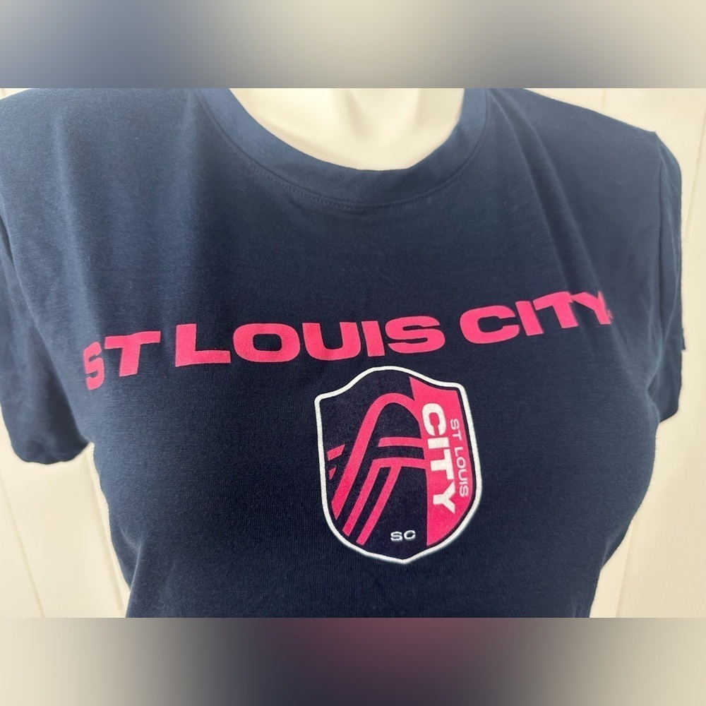 NWT Concepts Sport Ladies St Louis City SC Soccer T Shirt Sz XL - Picture 2 of 7